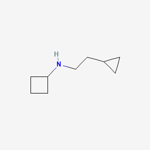 molecular formula C9H17N B1466691 N-(2-cyclopropylethyl)cyclobutanamine CAS No. 1487384-24-6
