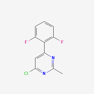 4-Chloro-6-(2,6-difluorophenyl)-2-methylpyrimidine