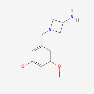 1-[(3,5-Dimethoxyphenyl)methyl]azetidin-3-amine