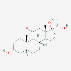 molecular formula C21H34O4 B146670 孕三醇酮 CAS No. 603-99-6