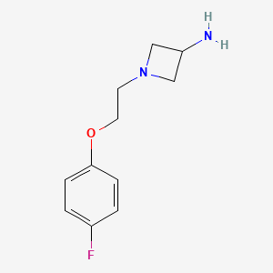 1-[2-(4-Fluorophenoxy)ethyl]azetidin-3-amine