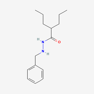 molecular formula C15H24N2O B14667023 N'-benzyl-2-propylpentanehydrazide CAS No. 38078-04-5