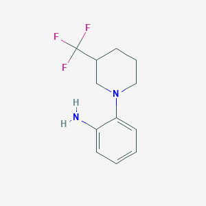 2-[3-(Trifluoromethyl)piperidin-1-yl]aniline