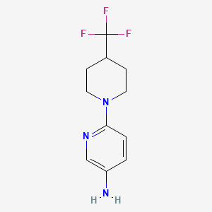 6-[4-(Trifluoromethyl)piperidin-1-yl]pyridin-3-amine
