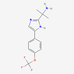 2-(4-(4-(Trifluoromethoxy)phenyl)-1H-imidazol-2-yl)propan-2-amine