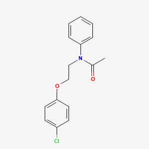 molecular formula C16H16ClNO2 B14667080 N-[2-(4-Chlorophenoxy)ethyl]-N-phenylacetamide CAS No. 36518-89-5