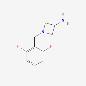 1-[(2,6-Difluorophenyl)methyl]azetidin-3-amine