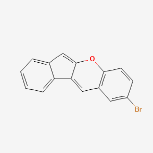 molecular formula C16H9BrO B14667094 Benz[b]indeno[1,2-e]pyran, 2-bromo- CAS No. 50333-04-5