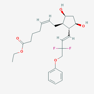 molecular formula C24H32F2O5 B146671 Tafluprost ethyl ester CAS No. 209860-89-9