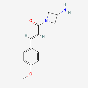 (2E)-1-(3-aminoazetidin-1-yl)-3-(4-methoxyphenyl)prop-2-en-1-one