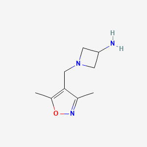 1-[(3,5-Dimethyl-1,2-oxazol-4-yl)methyl]azetidin-3-amine