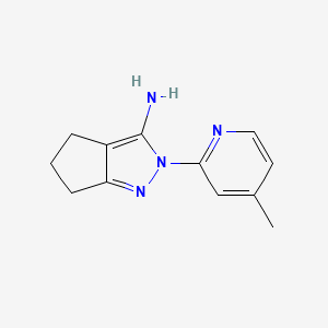 2-(4-Methylpyridin-2-yl)-2,4,5,6-tetrahydrocyclopenta[c]pyrazol-3-amine