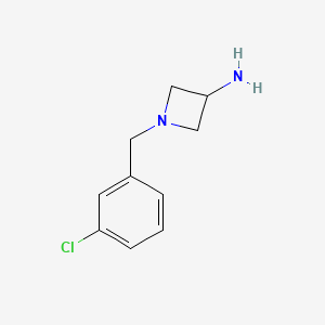 1-[(3-Chlorophenyl)methyl]azetidin-3-amine