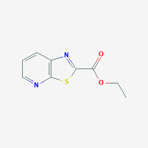 molecular formula C9H8N2O2S B1466718 Ethyl thiazolo[5,4-b]pyridine-2-carboxylate CAS No. 1089704-57-3