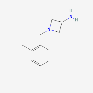 molecular formula C12H18N2 B1466720 1-[(2,4-Dimethylphenyl)methyl]azetidin-3-amine CAS No. 1483603-68-4