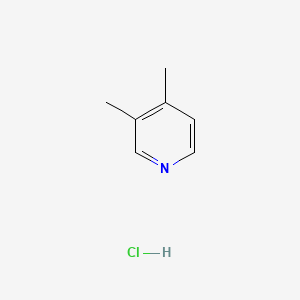 molecular formula C7H10ClN B14667255 Pyridine, 3,4-dimethyl-, hydrochloride CAS No. 36316-69-5