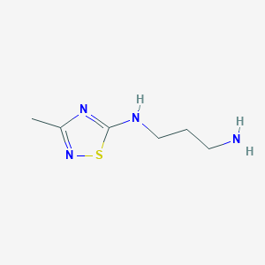 B1466727 N1-(3-methyl-1,2,4-thiadiazol-5-yl)propane-1,3-diamine CAS No. 1483384-53-7