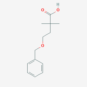 molecular formula C13H18O3 B1466736 4-(Benzyloxy)-2,2-dimethylbutanoic acid CAS No. 1487241-88-2