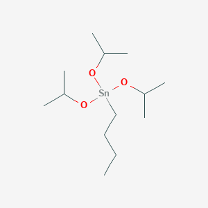molecular formula C13H30O3Sn B14667458 Butyltris[(propan-2-yl)oxy]stannane CAS No. 40542-28-7