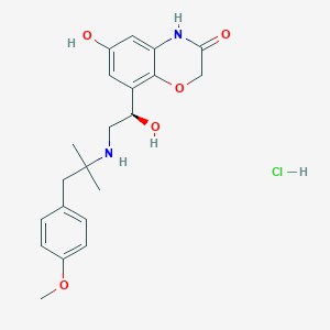 molecular formula C21H27ClN2O5 B146675 Olodaterol hydrochloride CAS No. 869477-96-3