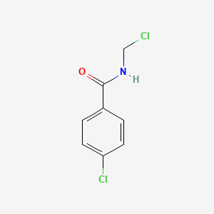 molecular formula C8H7Cl2NO B14667546 4-Chloro-N-(chloromethyl)benzamide CAS No. 39104-62-6