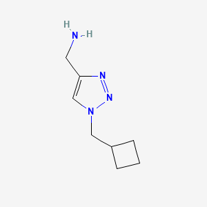 molecular formula C8H14N4 B1466755 [1-(cyclobutylmethyl)-1H-1,2,3-triazol-4-yl]methanamine CAS No. 1488790-96-0