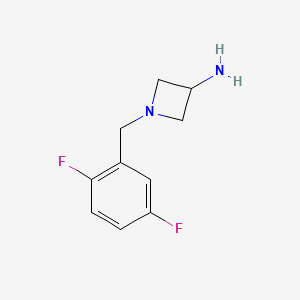 1-[(2,5-Difluorophenyl)methyl]azetidin-3-amine