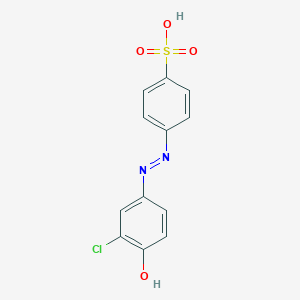 molecular formula C12H9ClN2O4S B14667727 Benzenesulfonic acid, 4-[(3-chloro-4-hydroxyphenyl)azo]- CAS No. 50573-58-5