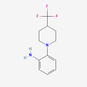 2-[4-(Trifluoromethyl)piperidin-1-yl]aniline