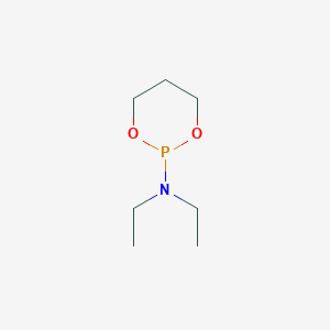 molecular formula C7H16NO2P B14667802 N,N-Diethyl-1,3,2-dioxaphosphinan-2-amine CAS No. 38432-39-2