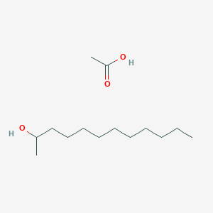 molecular formula C14H30O3 B14668066 Acetic acid;dodecan-2-ol CAS No. 42270-47-3