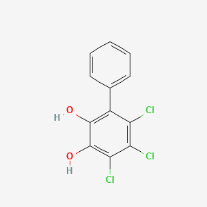 molecular formula C12H7Cl3O2 B14668080 (1,1'-Biphenyl)-ar,ar'-diol, trichloro- CAS No. 50932-65-5