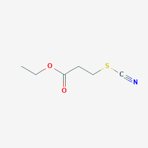 molecular formula C6H9NO2S B14668281 Ethyl 3-(thiocyanato)propanoate CAS No. 36320-66-8