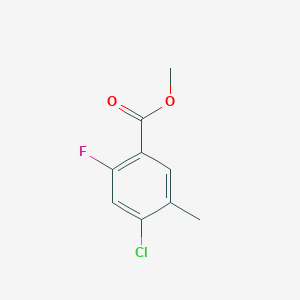 molecular formula C9H8ClFO2 B1466836 Methyl 4-chloro-2-fluoro-5-methylbenzoate CAS No. 1192547-88-8
