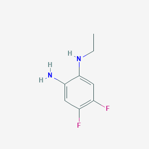 molecular formula C8H10F2N2 B1466838 N1-ethyl-4,5-difluorobenzene-1,2-diamine CAS No. 1186528-34-6
