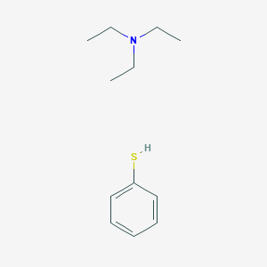 molecular formula C12H21NS B14668489 Benzenethiol--N,N-diethylethanamine (1/1) CAS No. 37602-52-1