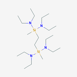 molecular formula C20H50N4Si2 B14668545 N~4~,N~4~,N~7~,N~7~,3,8-Hexaethyl-4,7-dimethyl-3,8-diaza-4,7-disiladecane-4,7-diamine CAS No. 50376-33-5
