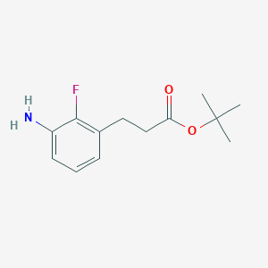 molecular formula C13H18FNO2 B1466858 Tert-butyl 3-(3-amino-2-fluorophenyl)propanoate CAS No. 1192039-96-5