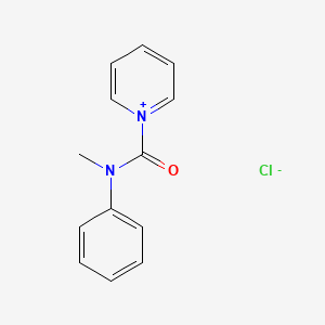 molecular formula C13H13ClN2O B14668832 Pyridinium, 1-[(methylphenylamino)carbonyl]-, chloride CAS No. 51590-59-1