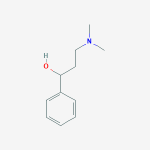 molecular formula C11H17NO B146689 3-(Dimethylamino)-1-phenylpropan-1-ol CAS No. 5554-64-3