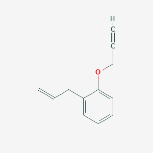 molecular formula C12H12O B14668930 Benzene, 1-(2-propenyl)-2-(2-propynyloxy)- CAS No. 51230-30-9