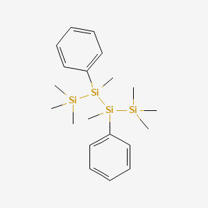 molecular formula C20H34Si4 B14668936 1,1,1,2,3,4,4,4-Octamethyl-2,3-diphenyltetrasilane CAS No. 40907-20-8