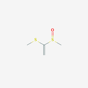 molecular formula C4H8OS2 B14668941 1-Methylsulfanyl-1-methylsulfinylethene CAS No. 51534-42-0