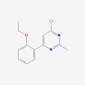 molecular formula C13H13ClN2O B1466899 4-Chloro-6-(2-ethoxyphenyl)-2-methylpyrimidine CAS No. 1466188-21-5