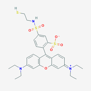 2-[3-(Diethylamino)-6-diethylazaniumylidenexanthen-9-yl]-5-(2-sulfanylethylsulfamoyl)benzenesulfonate