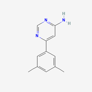 molecular formula C12H13N3 B1466902 6-(3,5-Dimethylphenyl)pyrimidin-4-amine CAS No. 1488900-55-5