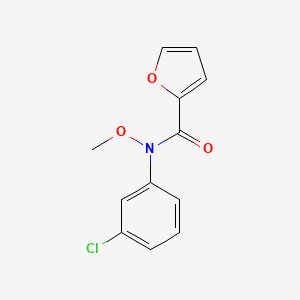 molecular formula C12H10ClNO3 B14669149 N-(3-Chlorophenyl)-N-methoxyfuran-2-carboxamide CAS No. 51639-80-6