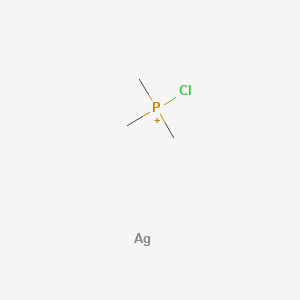 molecular formula C3H9AgClP+ B14669210 Chloro(trimethyl)phosphanium;silver CAS No. 40696-95-5