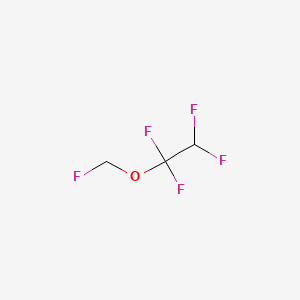 molecular formula C3H3F5O B14669317 Ethane, 1,1,2,2-tetrafluoro-1-(fluoromethoxy)- CAS No. 37031-31-5