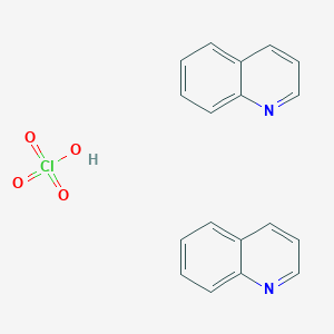 molecular formula C18H15ClN2O4 B14669355 Perchloric acid--quinoline (1/2) CAS No. 41439-53-6
